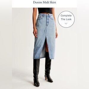 Abercrombie Women’s Denim Midi Skirt